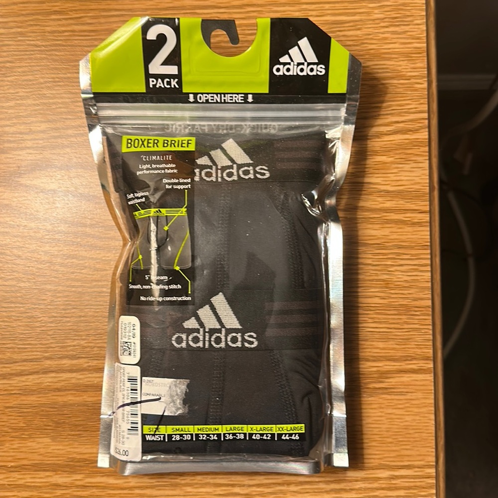Men’s adidas performance underwear climalite new never opened
